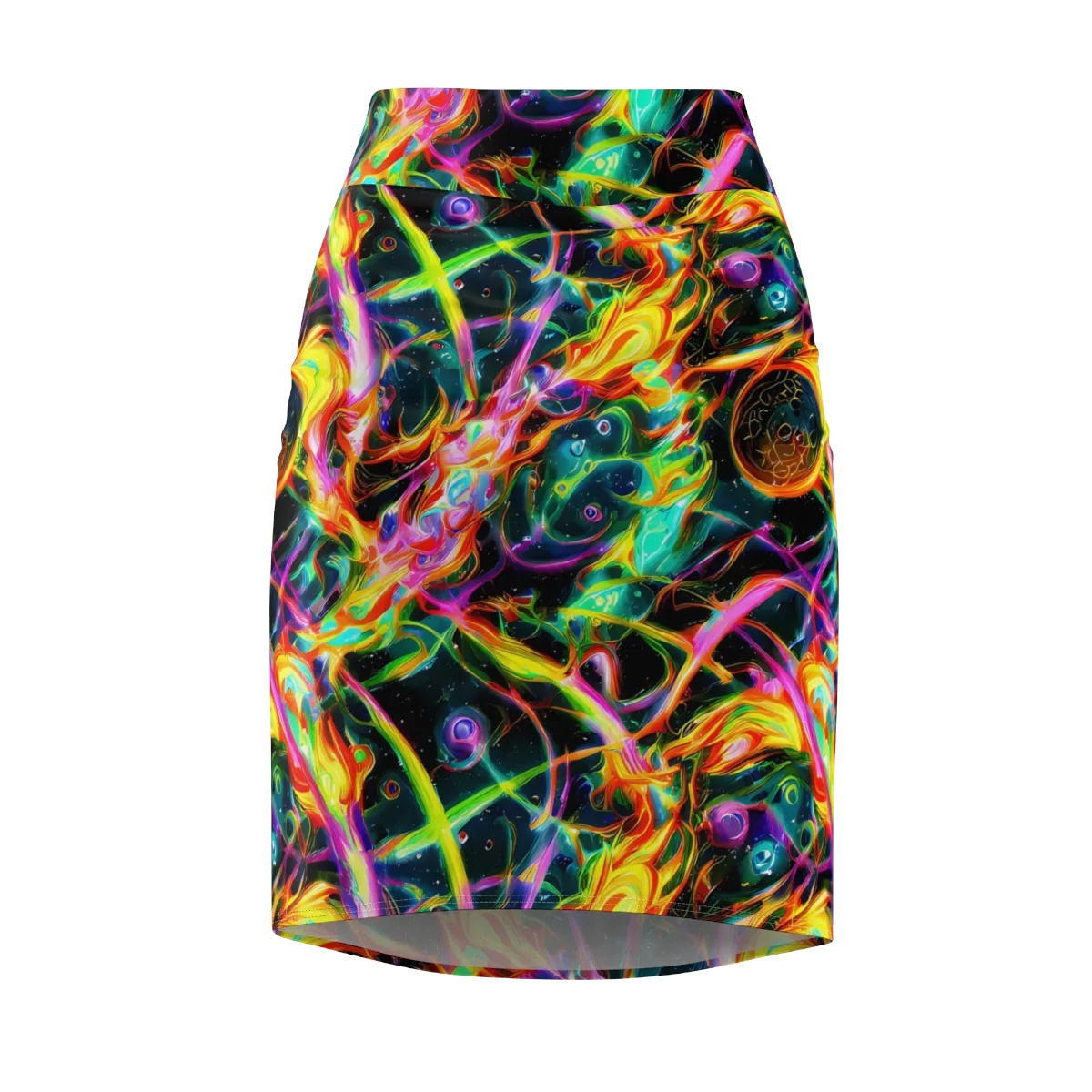Astral Firestorm on Pencil Skirt — Front
