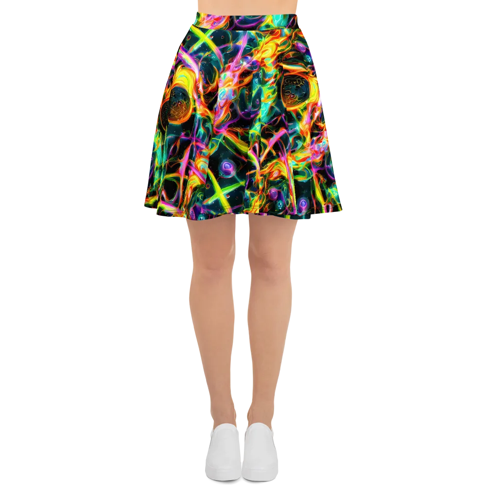 Astral Firestorm on Skater Skirt — Front
