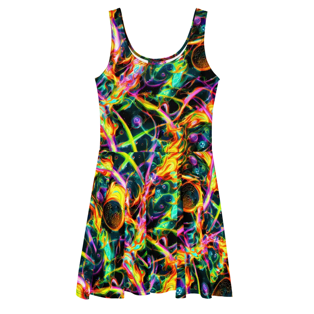 Astral Firestorm on Skater Dress — Front