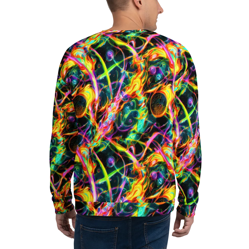 Astral Firestorm on Sweatshirt — Back
