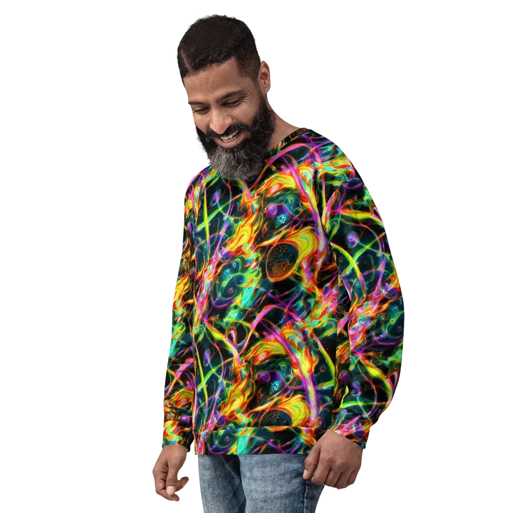 Astral Firestorm on Sweatshirt — Left Front
