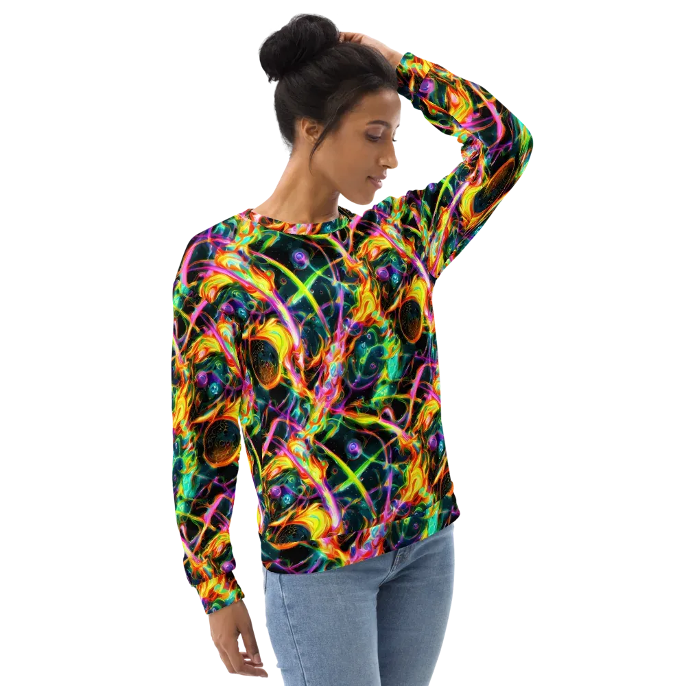 Astral Firestorm on Sweatshirt — Right Front