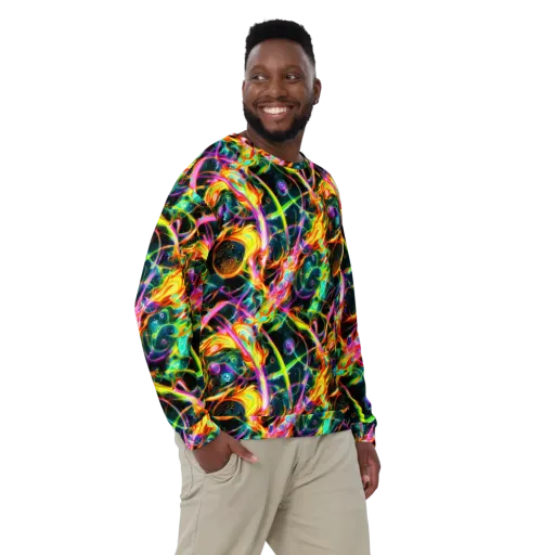 Astral Firestorm on a Sweatshirt