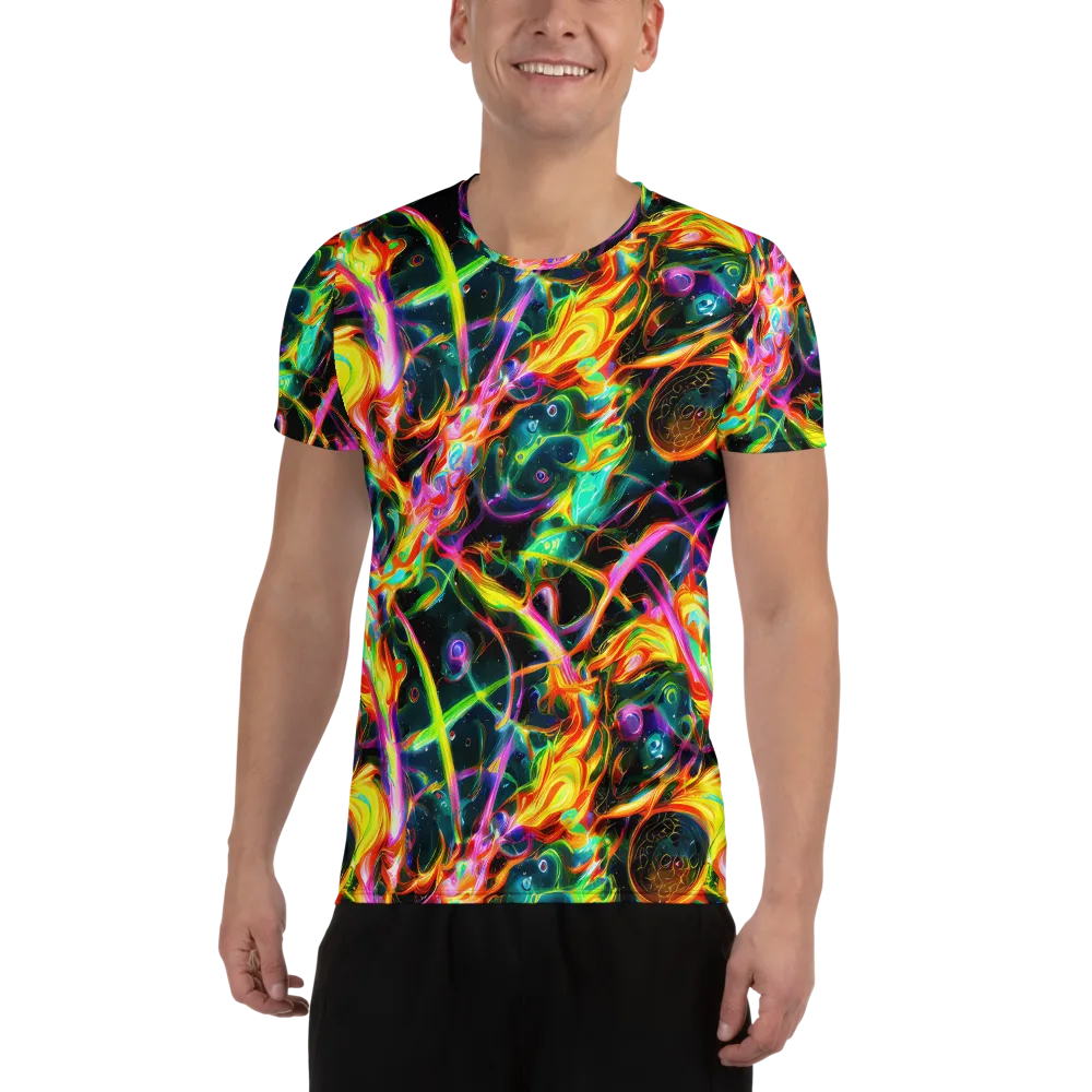 Astral Firestorm on Men's Athletic T-Shirt — Front