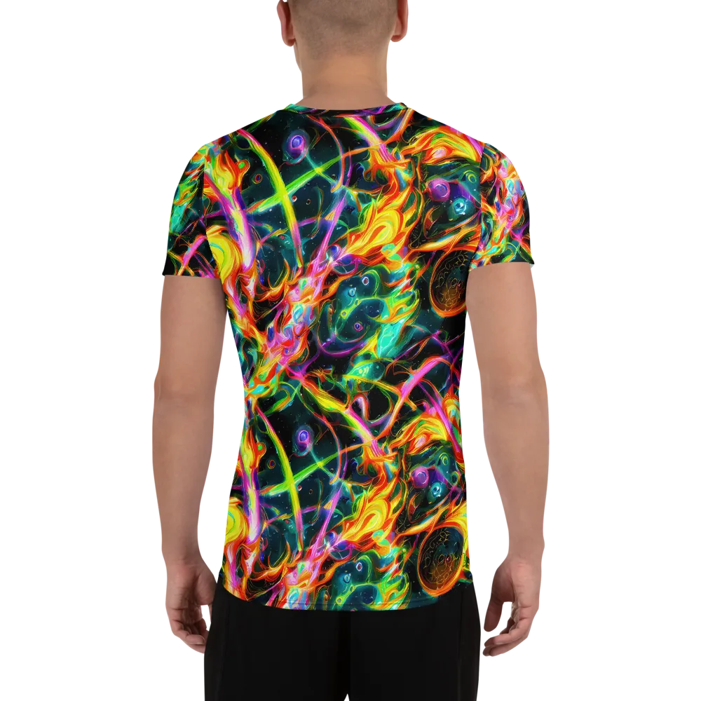 Astral Firestorm on Men's Athletic T-Shirt — Back
