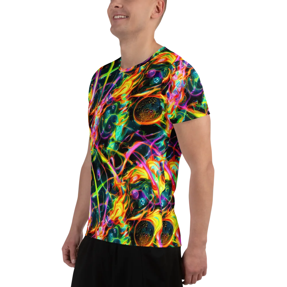 Astral Firestorm on Men's Athletic T-Shirt — Left