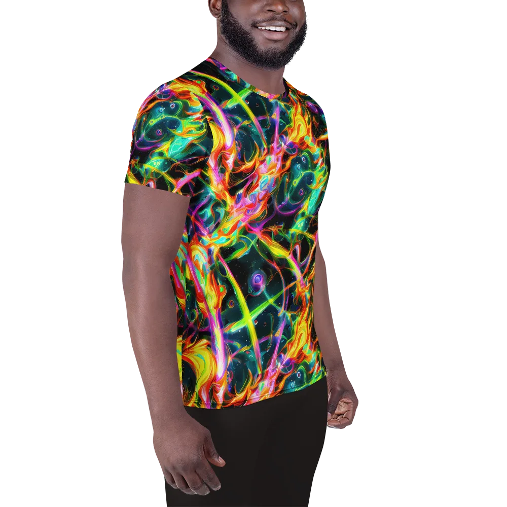Astral Firestorm on Men's Athletic T-Shirt — Right