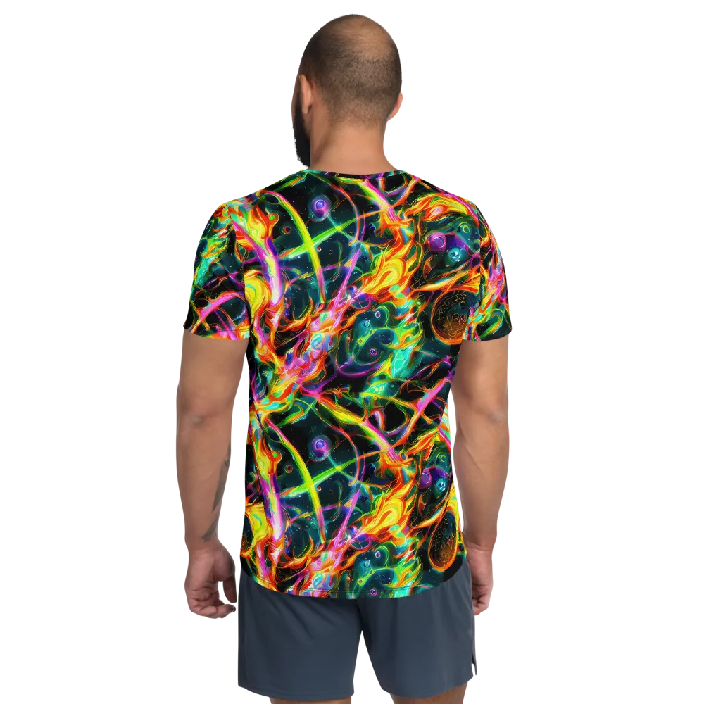 Astral Firestorm on Men's Athletic T-Shirt — Back