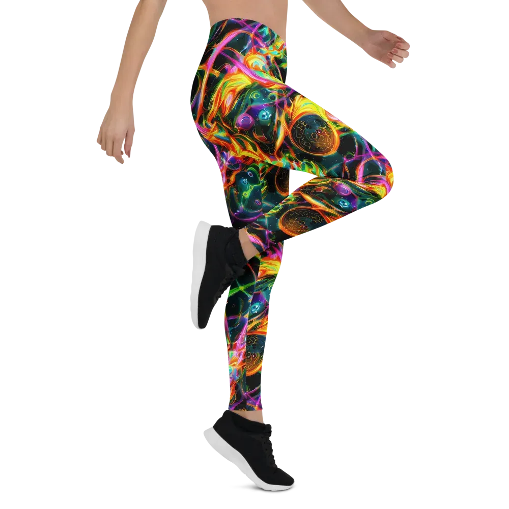 Astral Firestorm on Leggings — Right