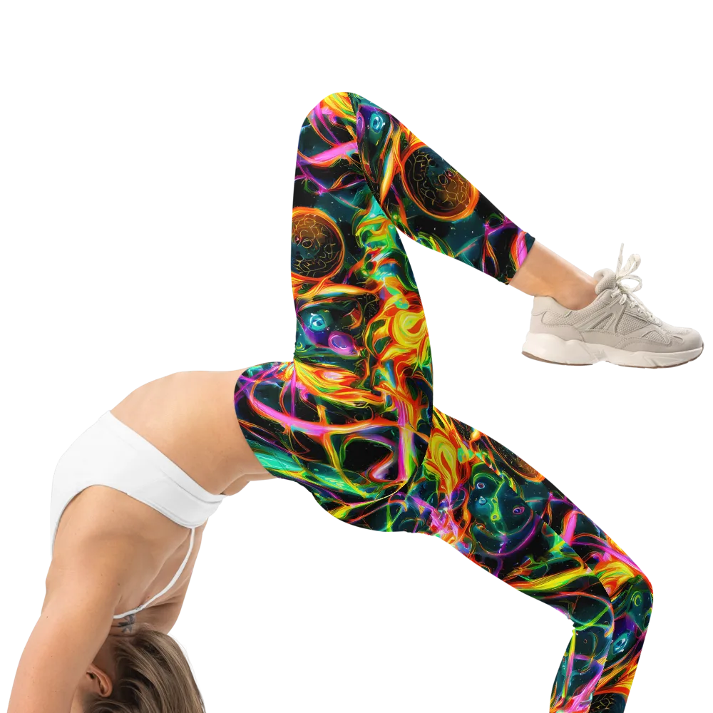 Astral Firestorm on Leggings — Right