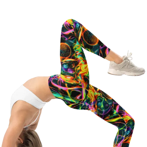 Astral Firestorm on a Leggings