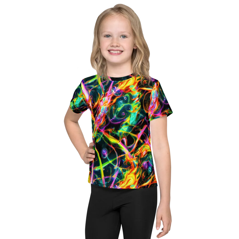Astral Firestorm on Kids Crew Neck T-Shirt — Front