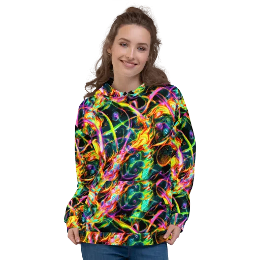 Astral Firestorm on a Hoodie