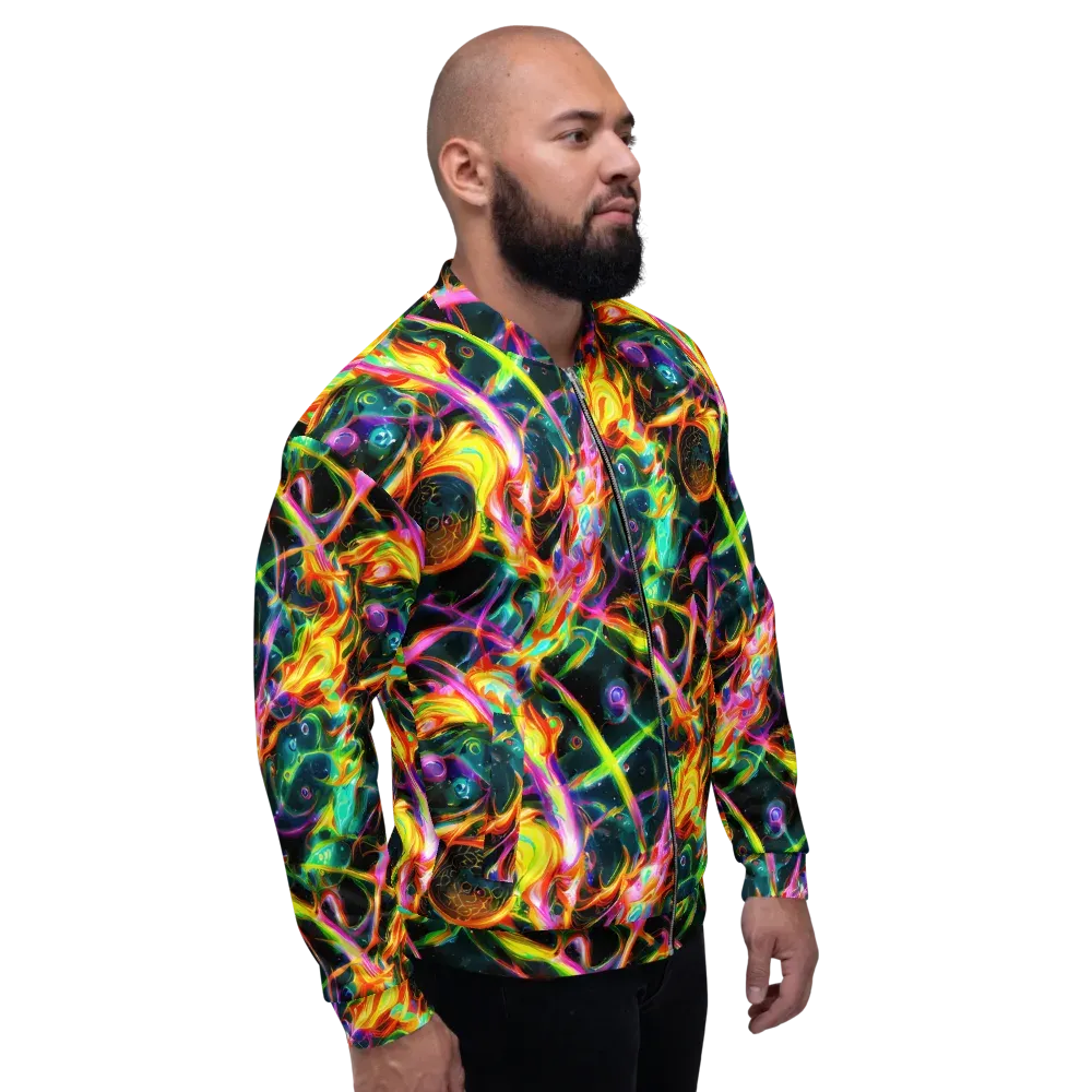Astral Firestorm on Bomber Jacket — Right