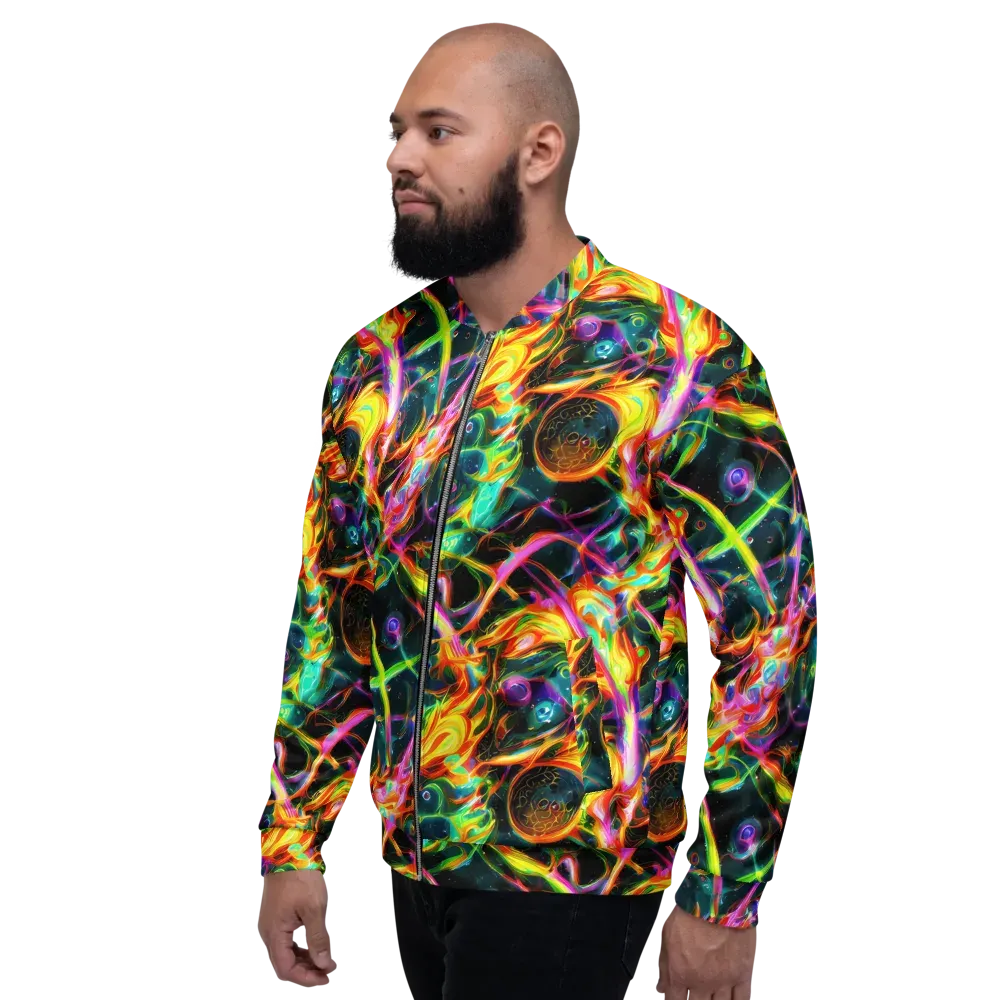 Astral Firestorm on Bomber Jacket — Left