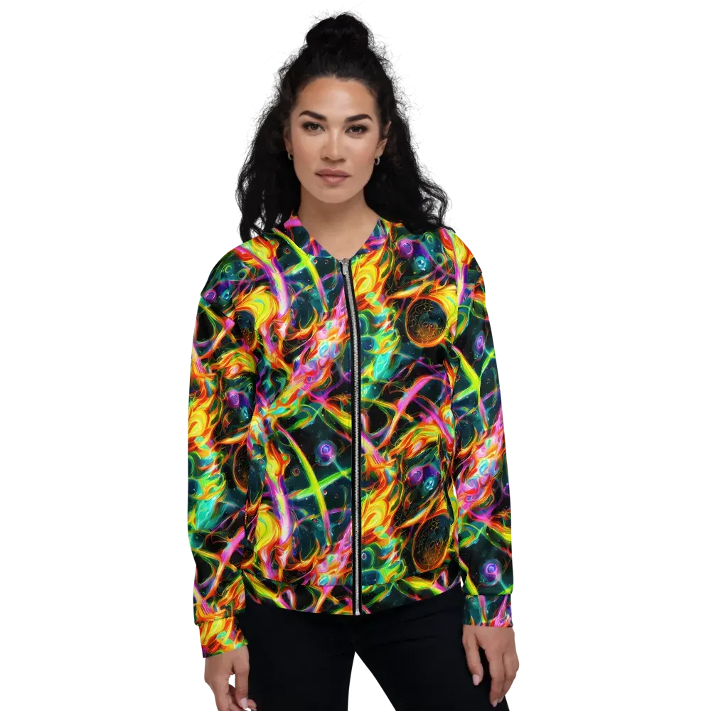 Astral Firestorm on Bomber Jacket — Front