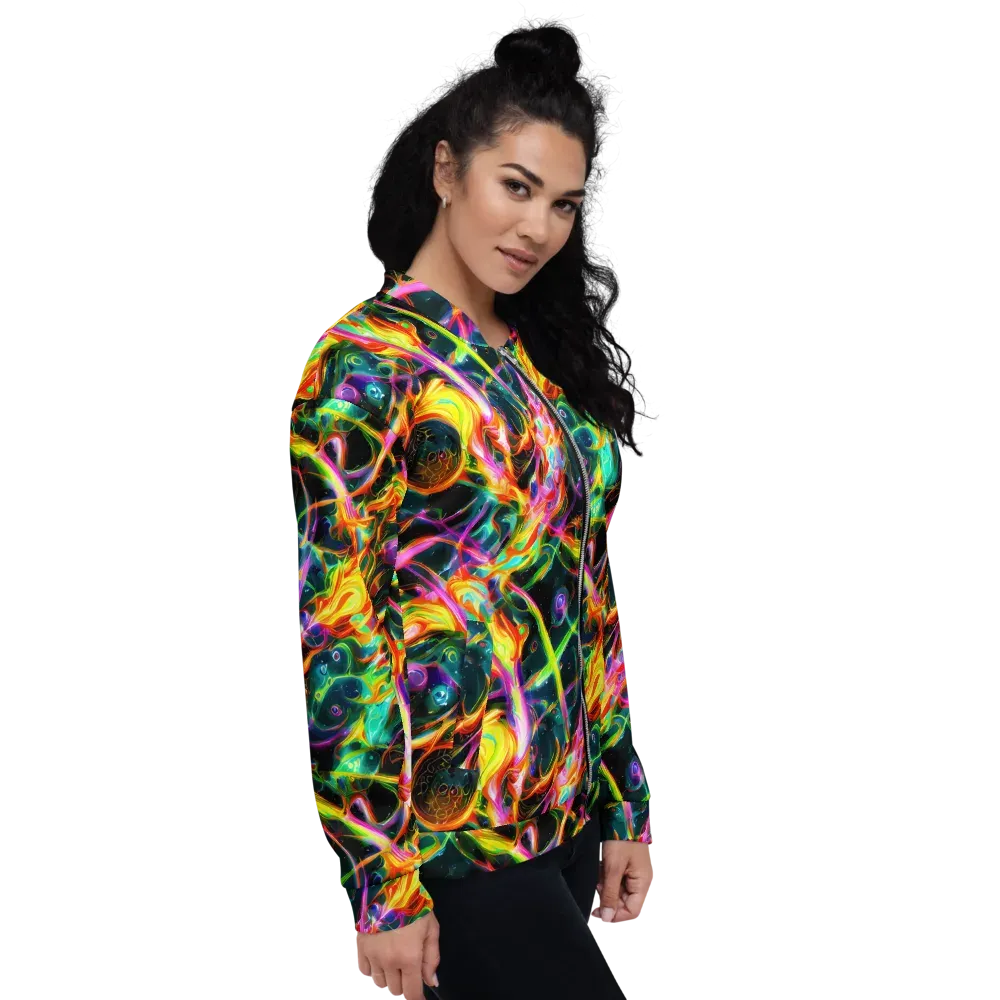 Astral Firestorm on Bomber Jacket — Right