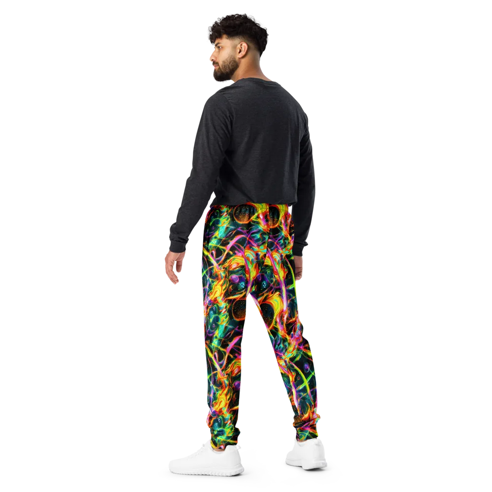 Astral Firestorm on Men's Joggers — Back