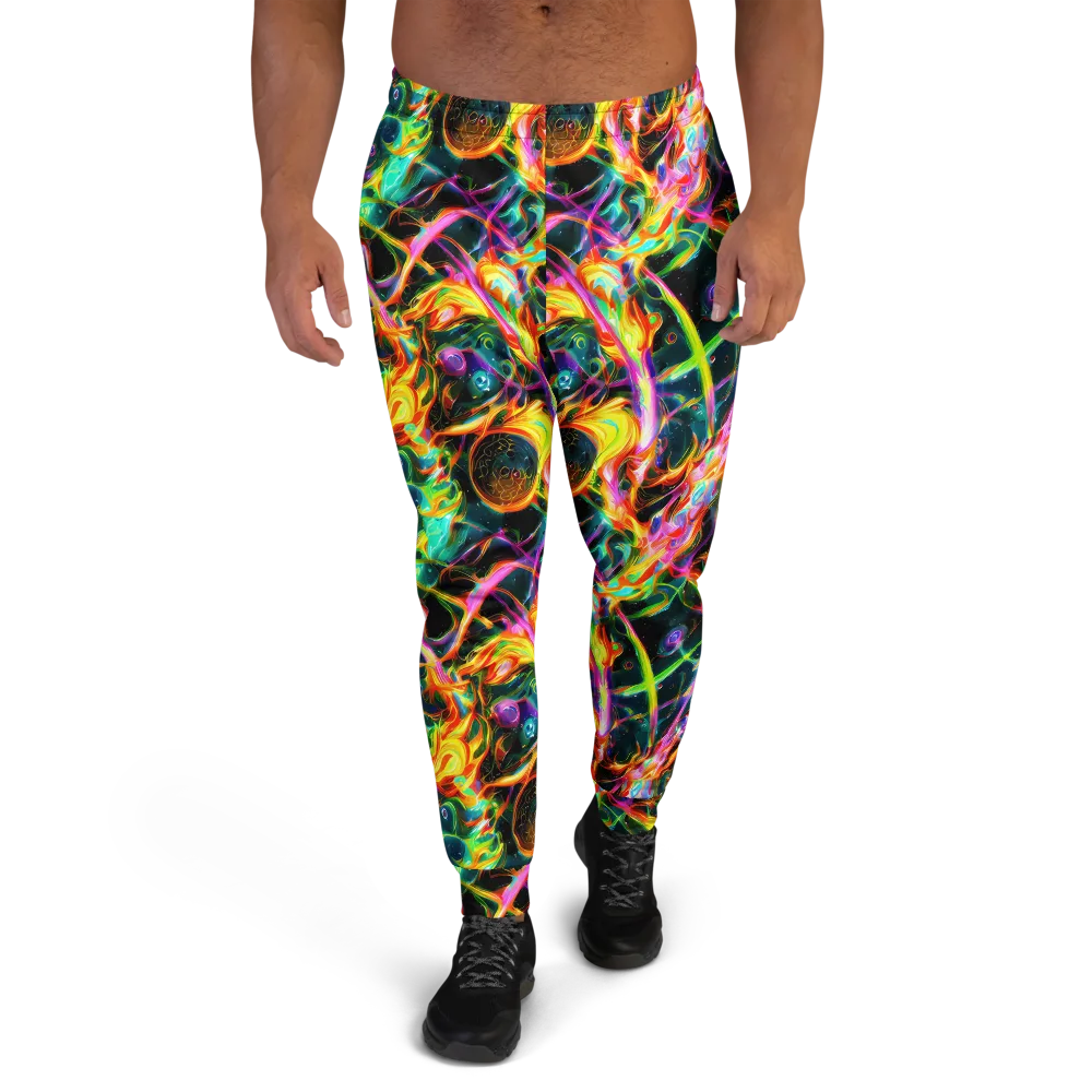 Astral Firestorm on Men's Joggers — Front