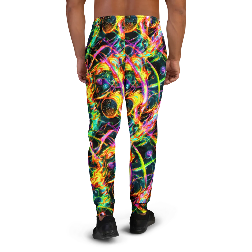 Astral Firestorm on Men's Joggers — Back
