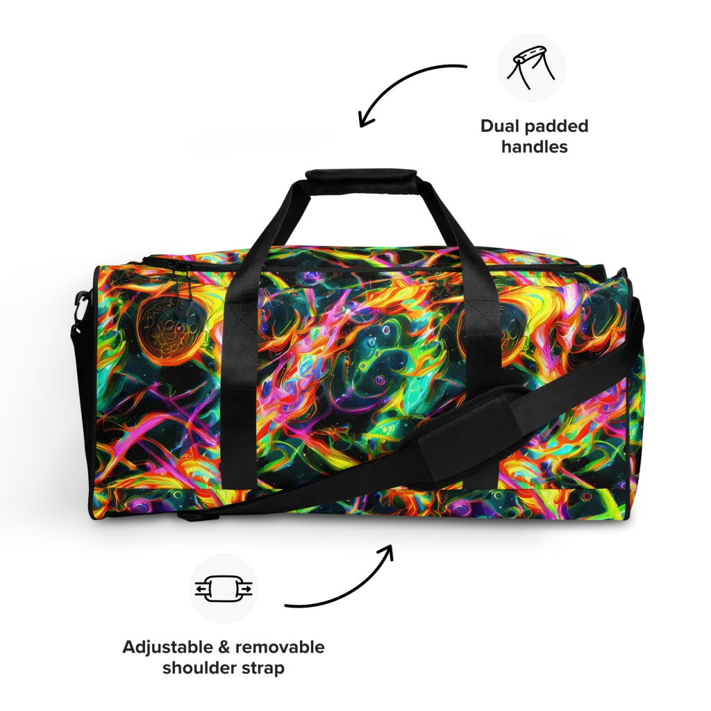 Astral Firestorm on Duffle Bag — Front