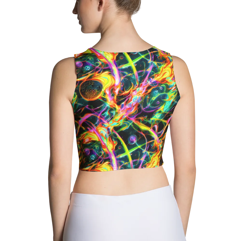 Astral Firestorm on Crop Top — Back