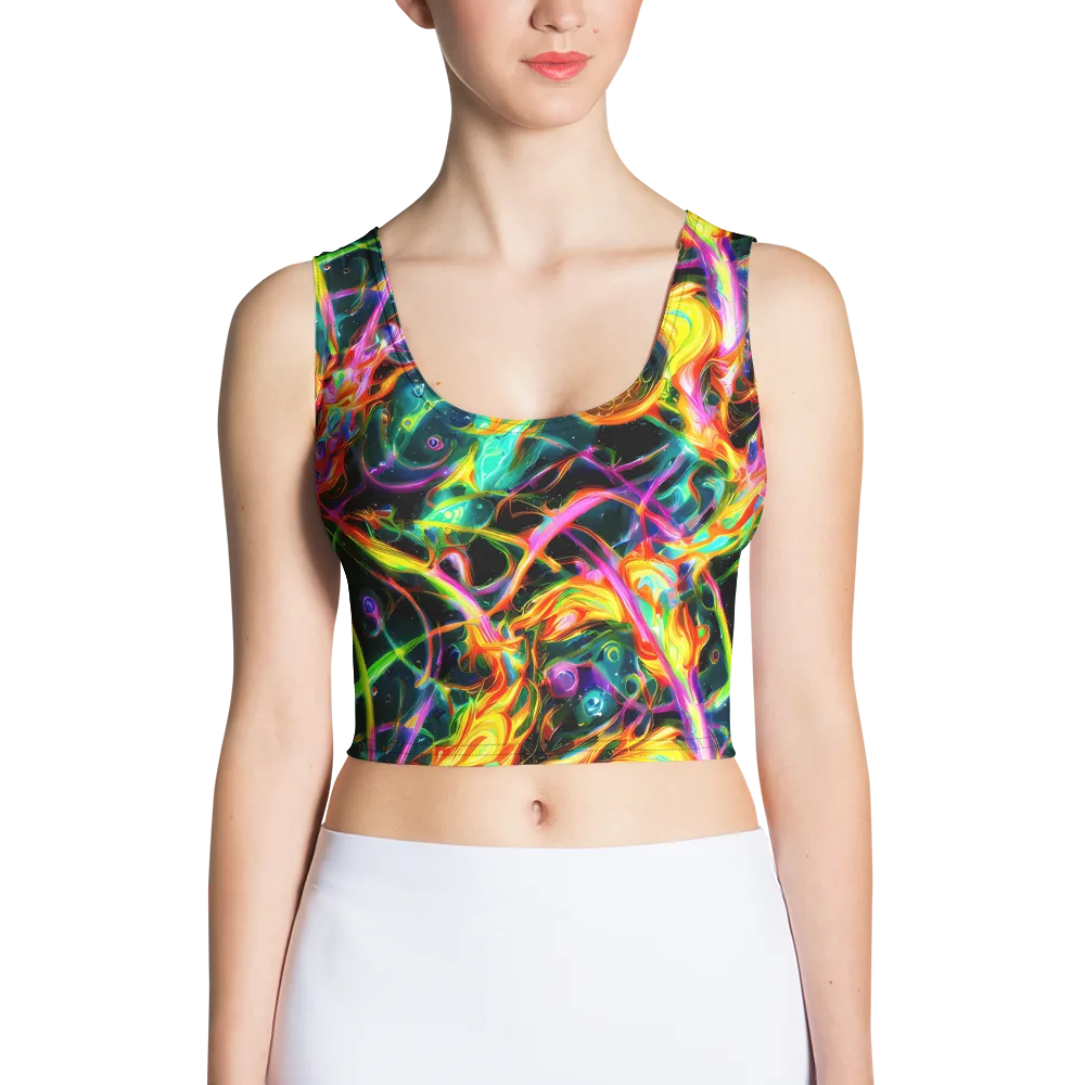 Astral Firestorm on Crop Top — Front