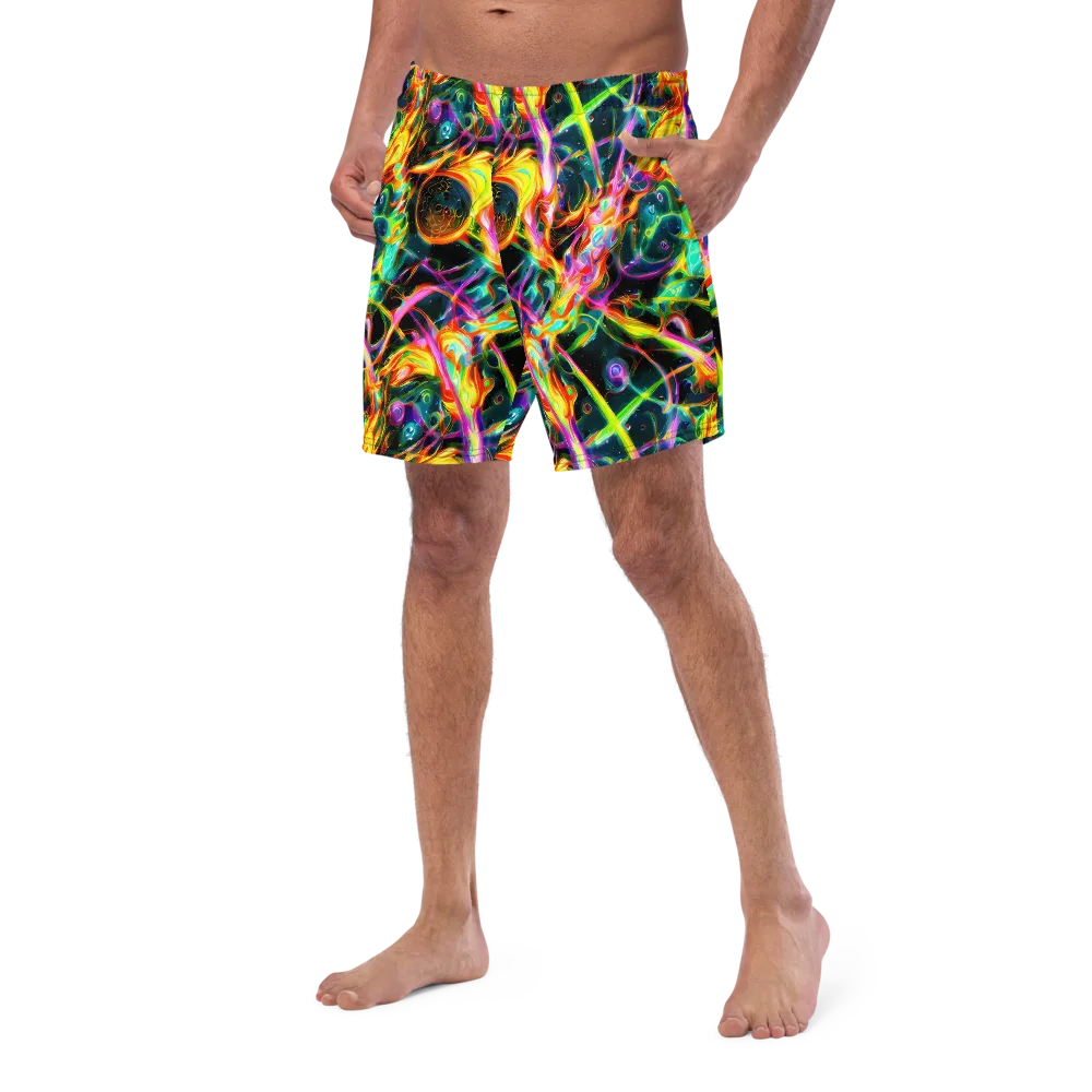 Astral Firestorm on Swim Trunks — Left Front