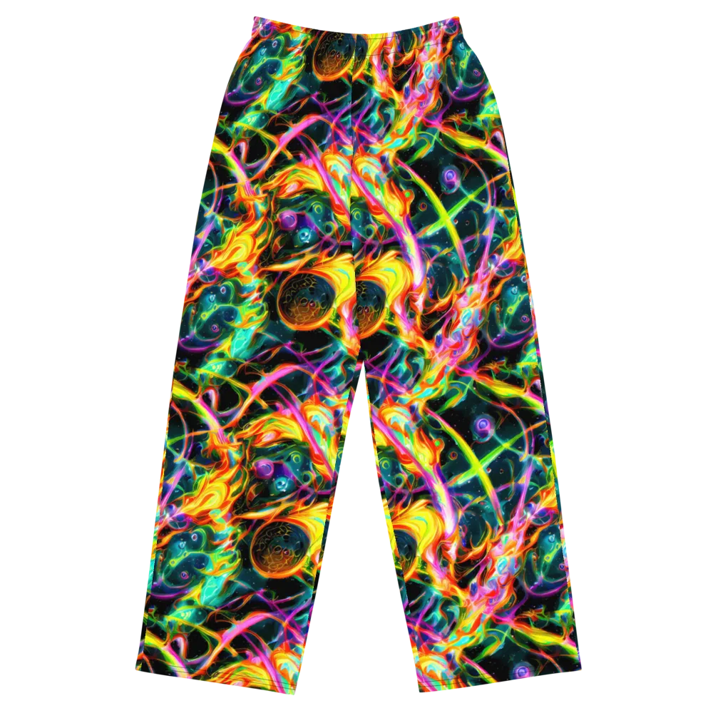 Astral Firestorm on Wide-Leg Pants — Front