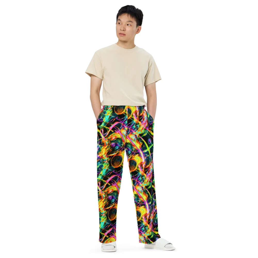 Astral Firestorm on Wide-Leg Pants — Front