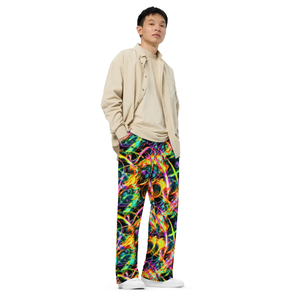 Astral Firestorm on Wide-Leg Pants — Right Front