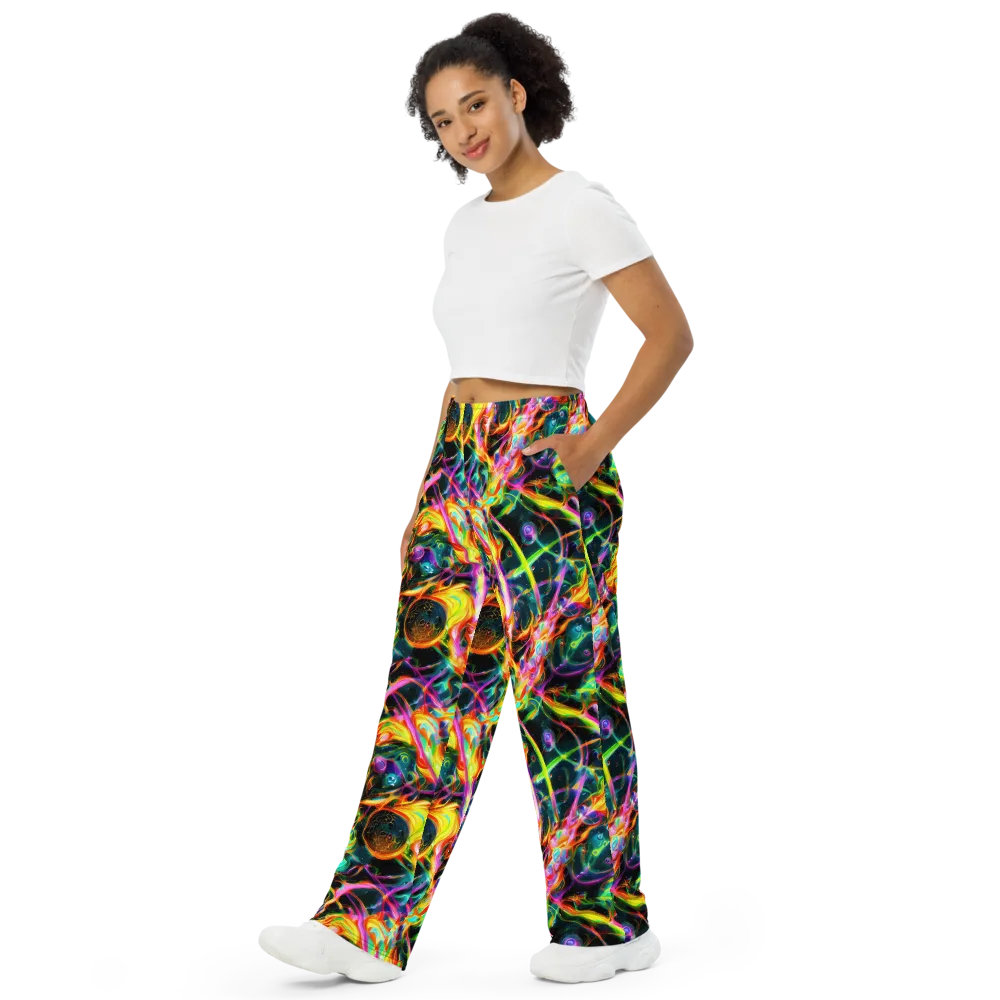 Astral Firestorm on Wide-Leg Pants — Left Front
