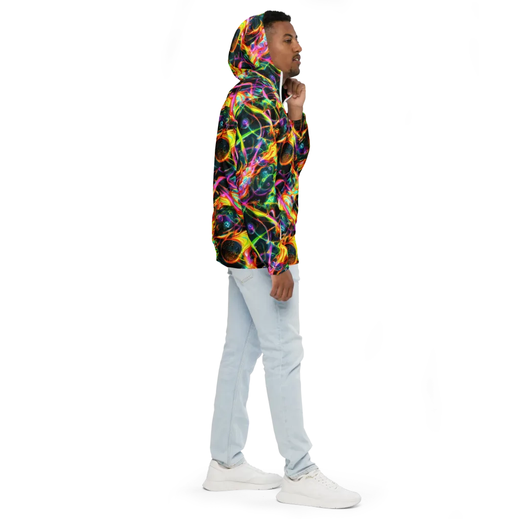 Astral Firestorm on Men's Windbreaker — Right
