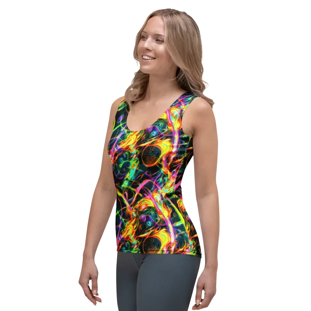 Astral Firestorm on Women's Tank Top — Left Front