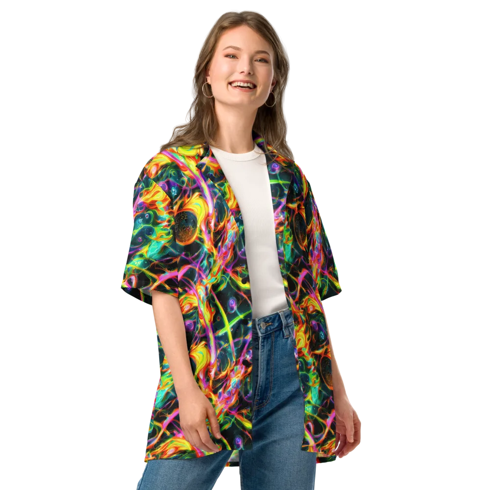 Astral Firestorm on Button Shirt — Front