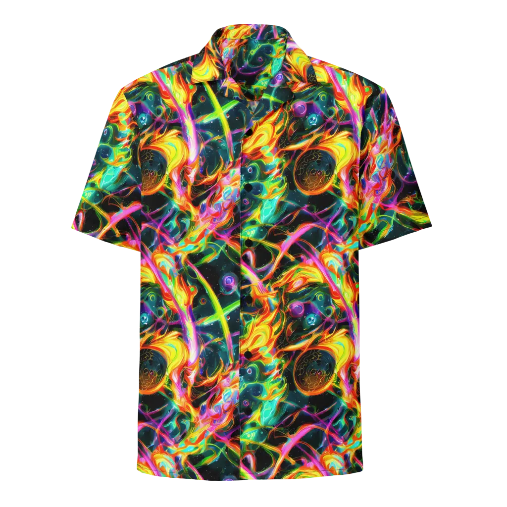 Astral Firestorm on Button Shirt — Front
