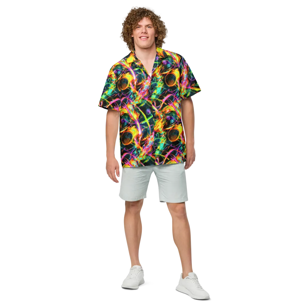 Astral Firestorm on Button Shirt — Front