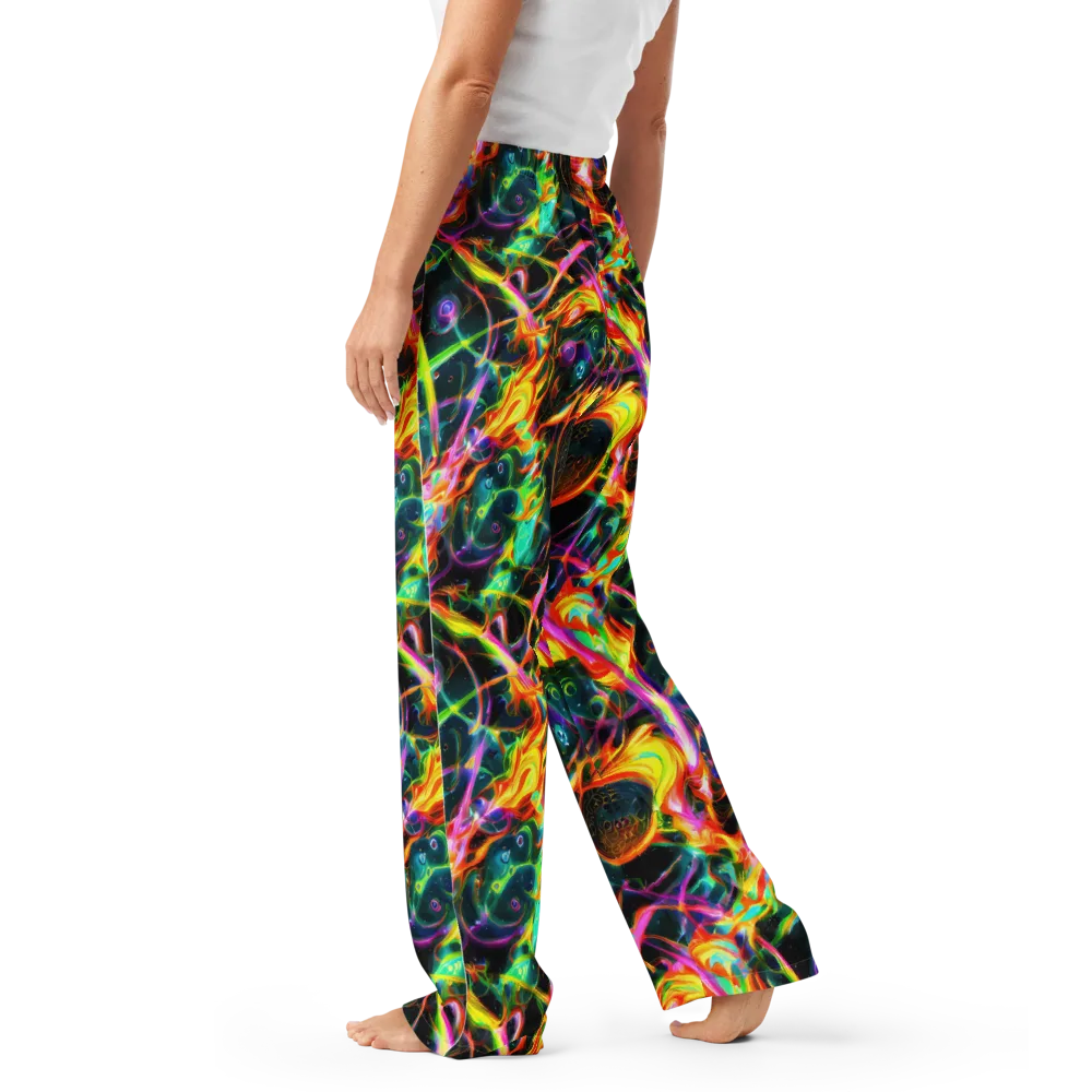 Astral Firestorm on Women's Pajama Pants — Left