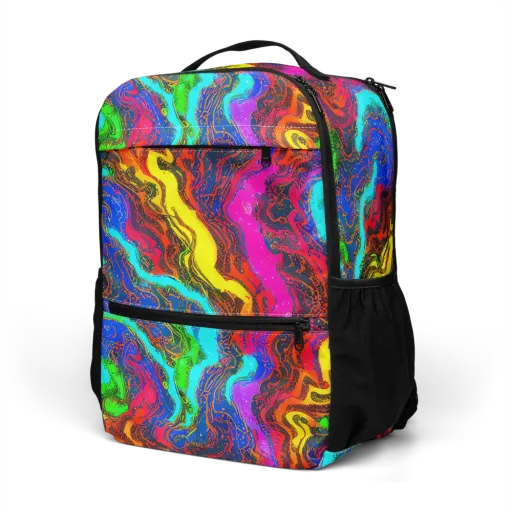 Prismatic Fossils on a Utility Backpack