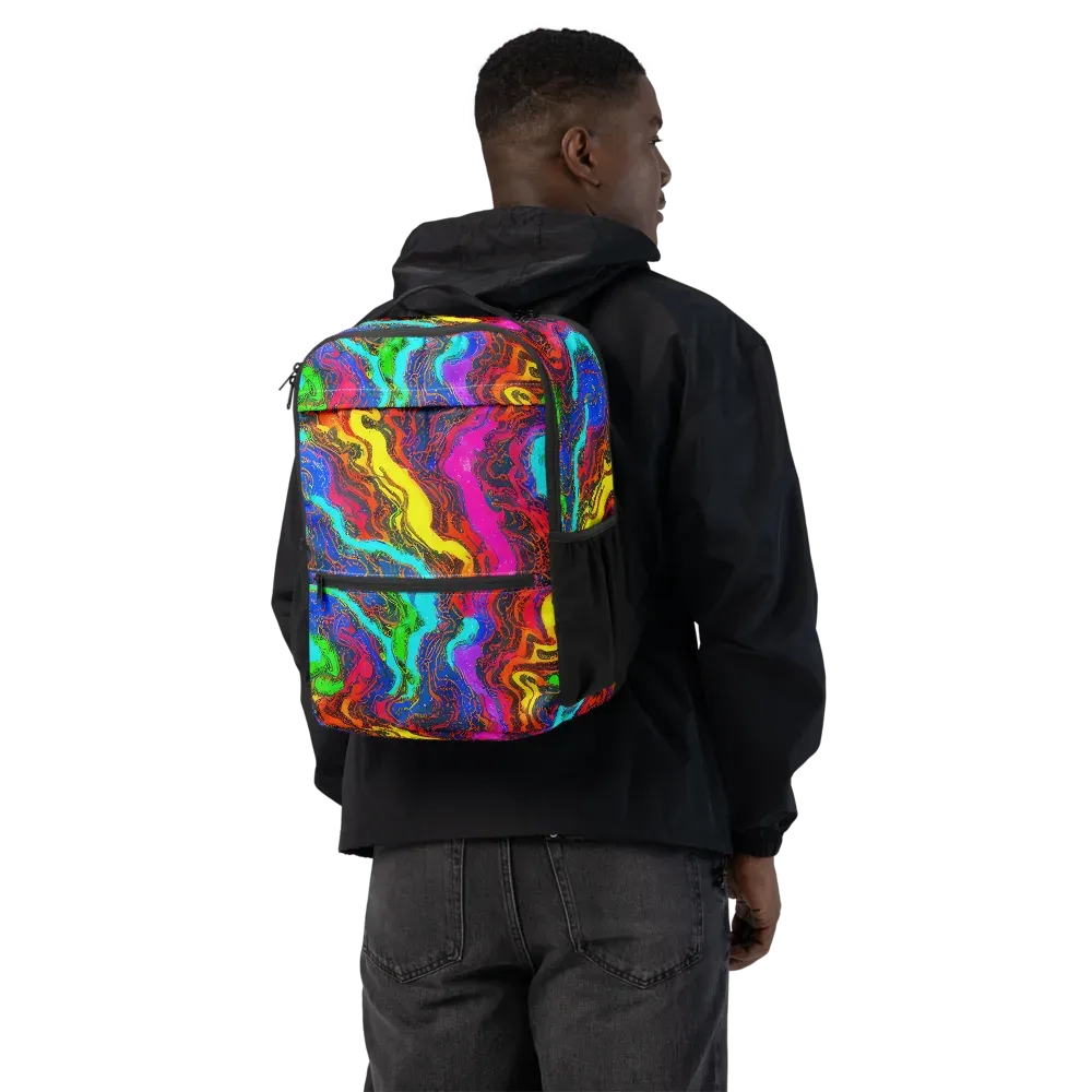 Prismatic Fossils on Utility Backpack — Back