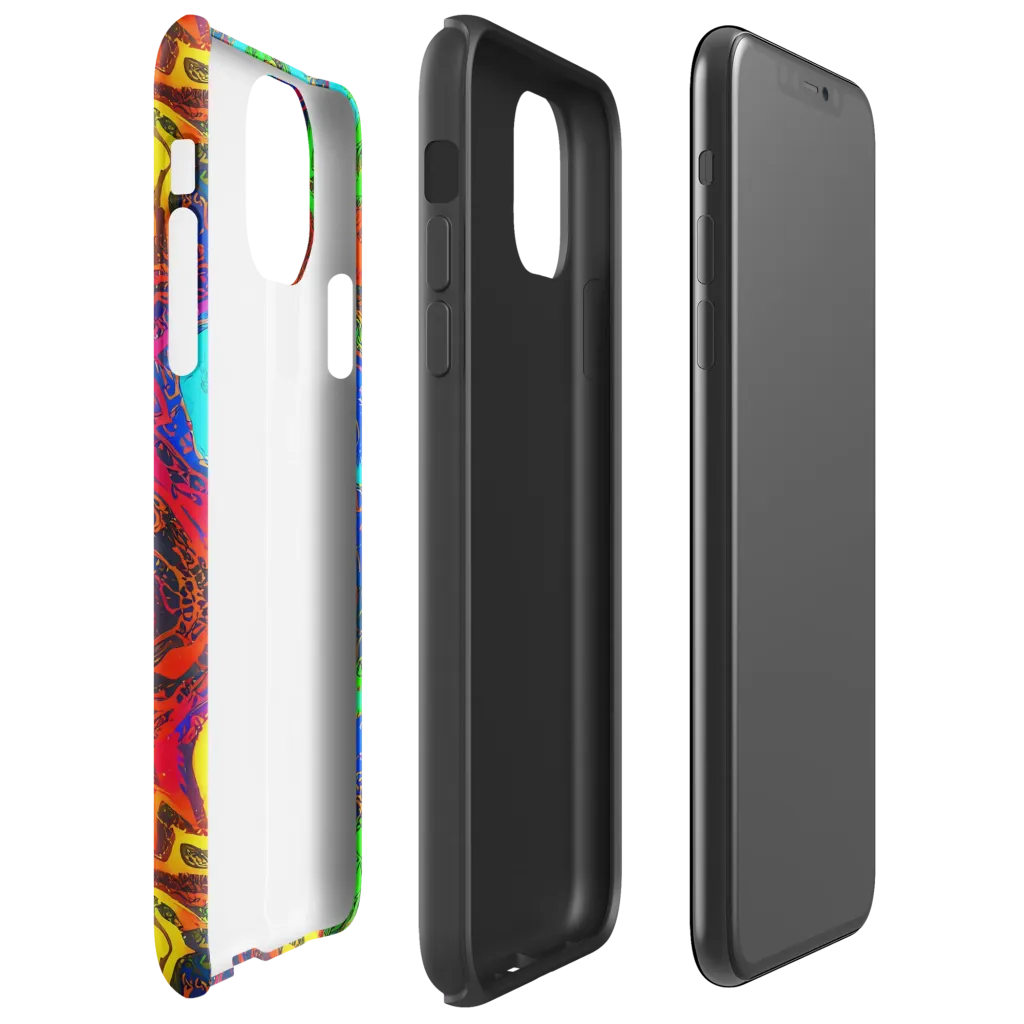 Prismatic Fossils on Tough Case for iPhone® — Right