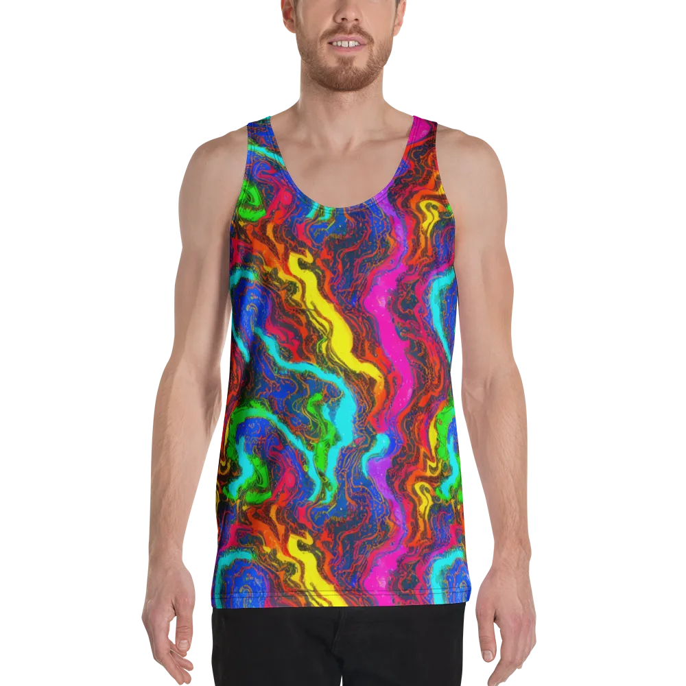 Prismatic Fossils on Men's Tank Top — Front