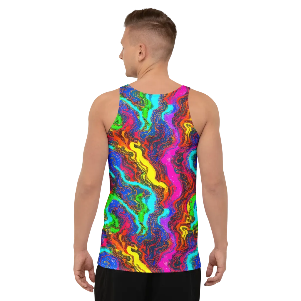 Prismatic Fossils on Men's Tank Top — Back
