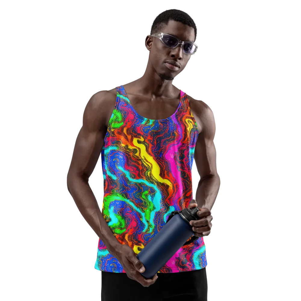 Prismatic Fossils on Men's Tank Top — Front
