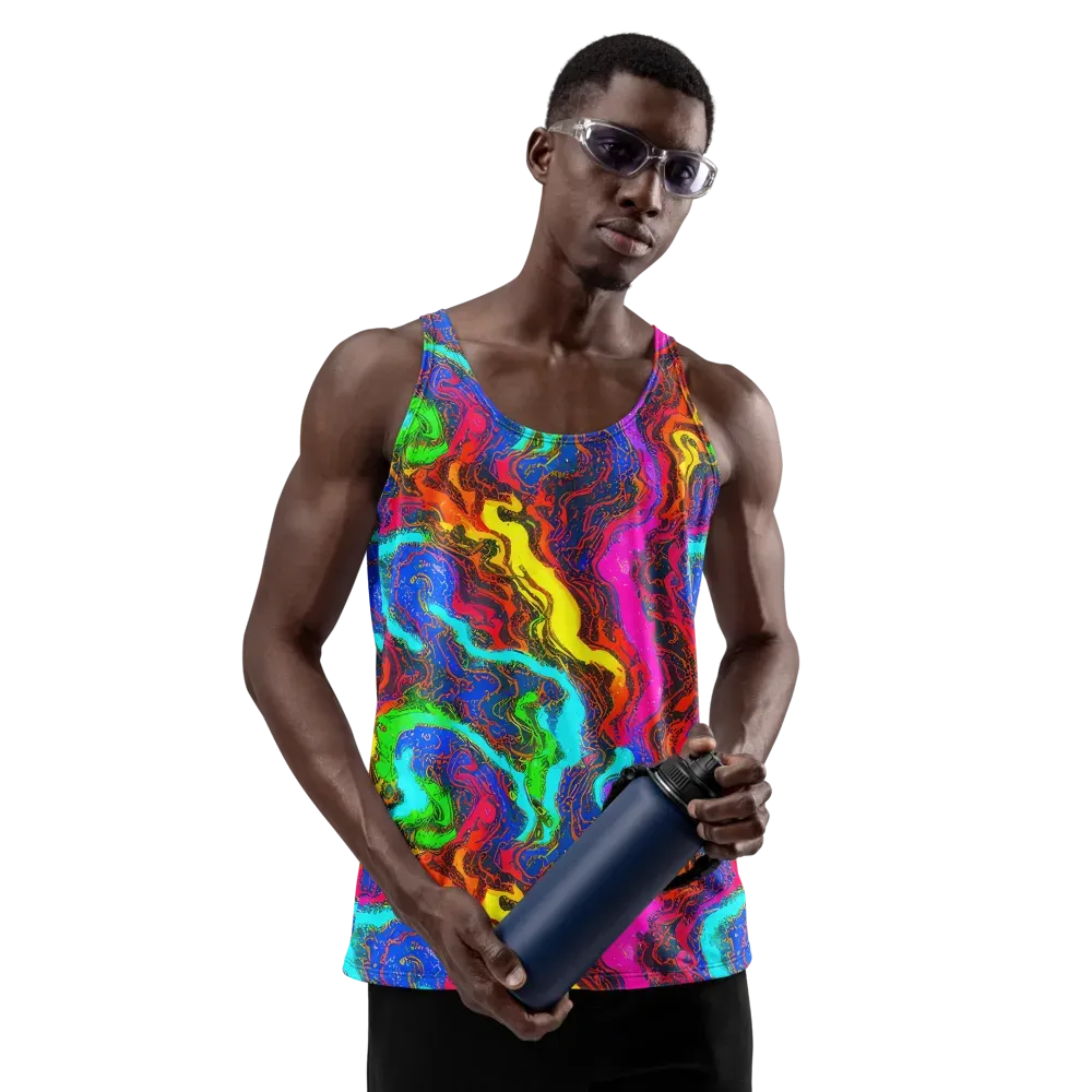 Prismatic Fossils on Men's Tank Top — Front