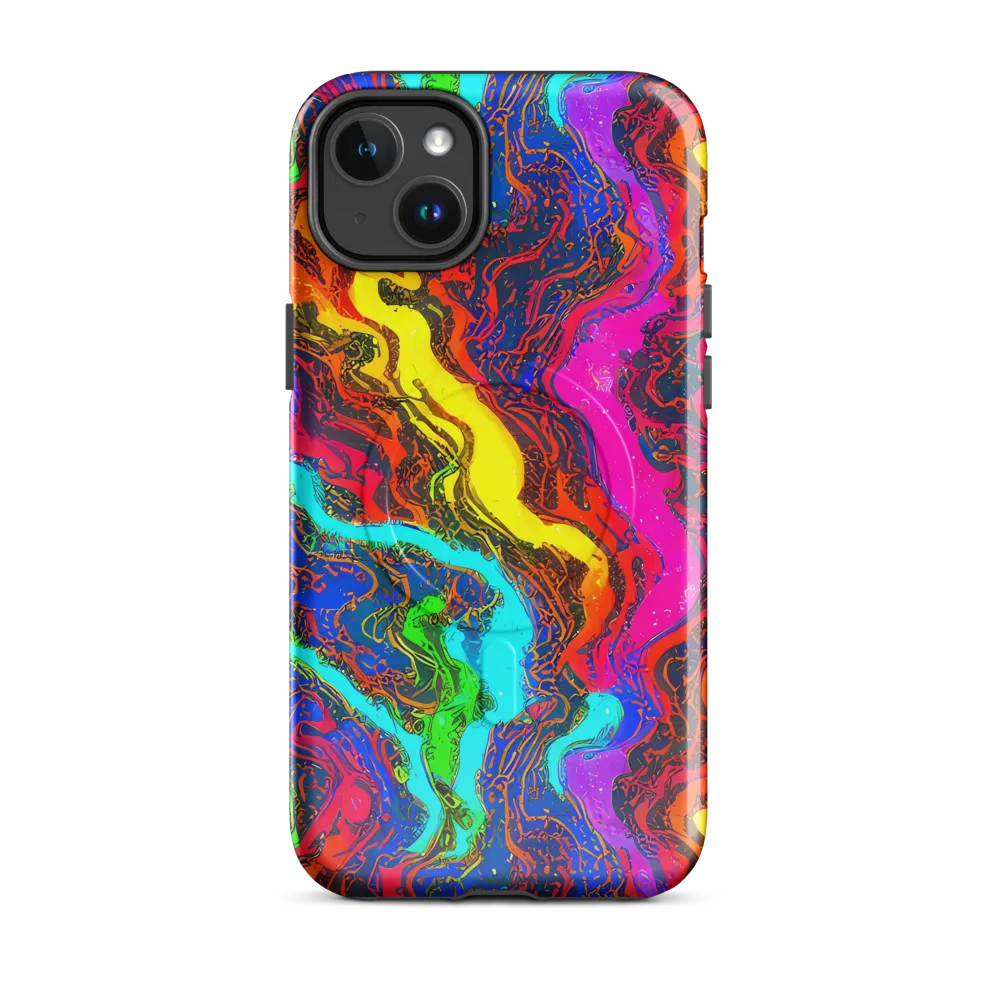 Prismatic Fossils on MagSafe Tough Case for iPhone® — Front