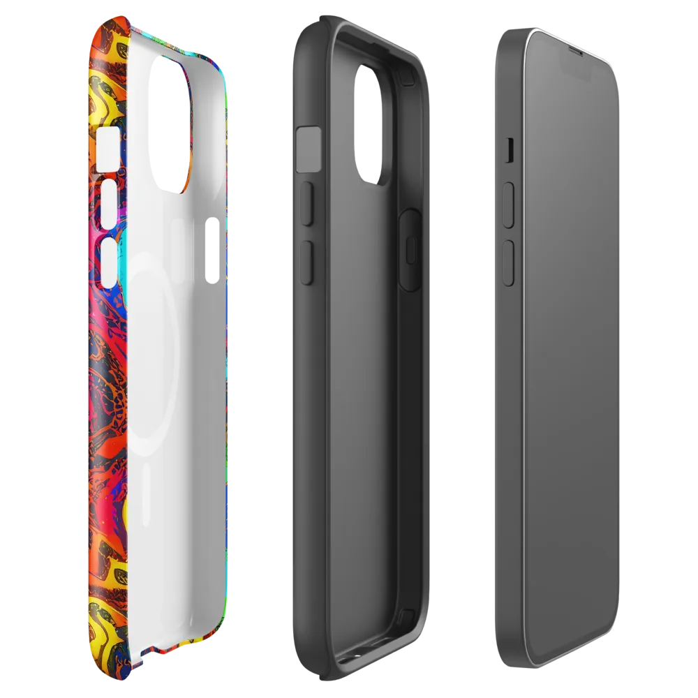 Prismatic Fossils on MagSafe Tough Case for iPhone® — Front