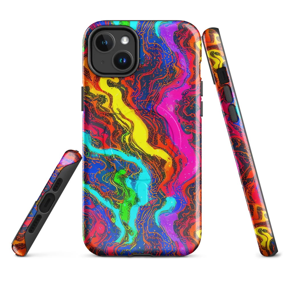Prismatic Fossils on MagSafe Tough Case for iPhone® — Front