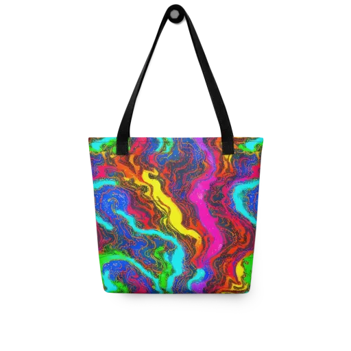 Prismatic Fossils on a Tote Bag