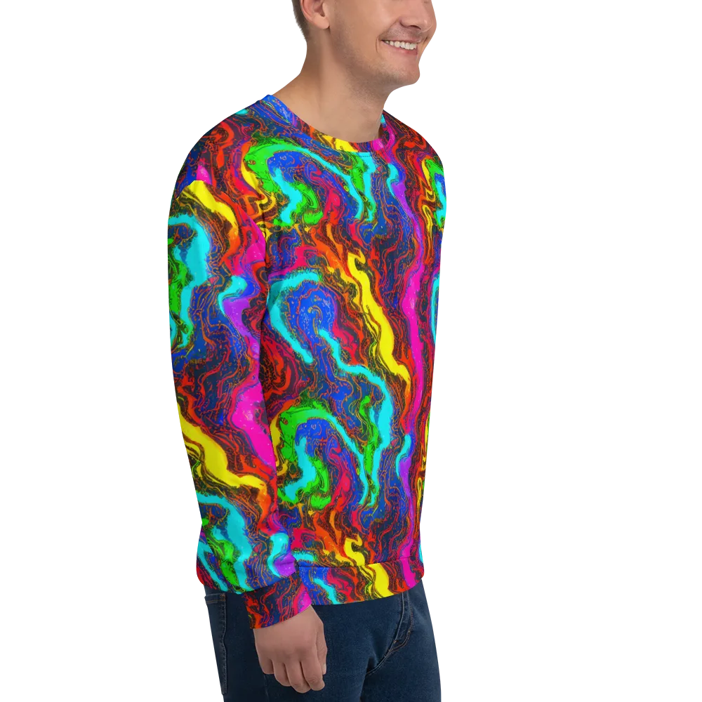 Prismatic Fossils on Sweatshirt — Right Front